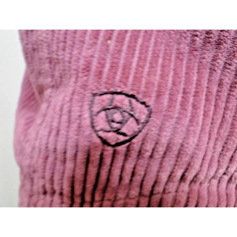Ariat Women's On The Run Corduroy Shacket‎ Rose Pink Shirt Jacket Size M